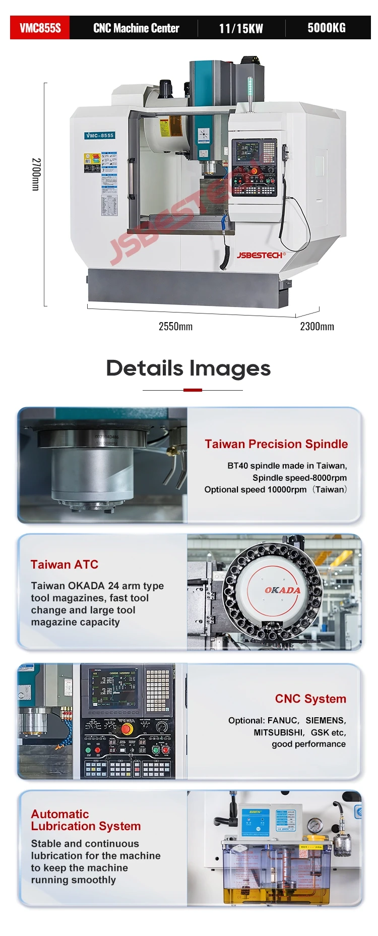VMC855S CNC Center Machine