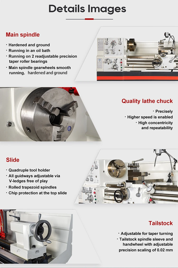 OEM/ODM Support 7.5KW BT560 Universal Lathe Machine Tornio for Metal
