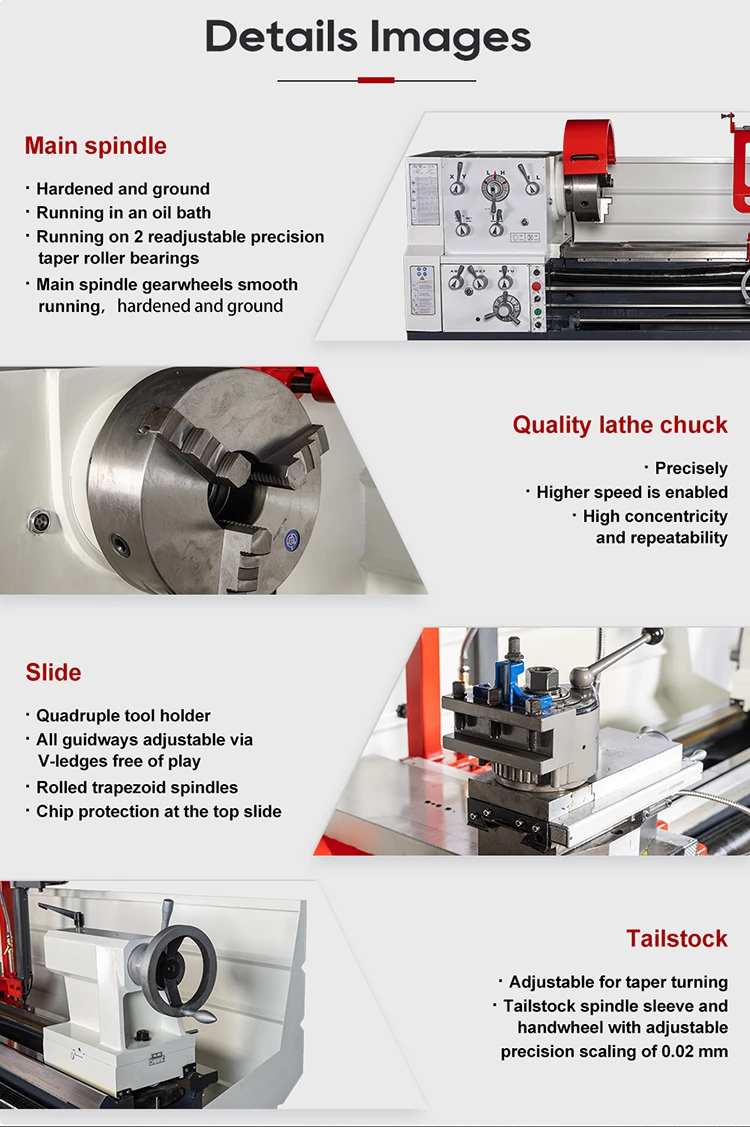 Multi Purpose 12 Steps Speed BT560 Manual Lathe Machine OEM/ODM Supported