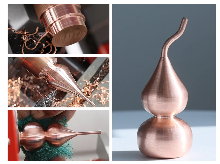 JSBESTECH Daily Turning Process (6): Copper Gourd