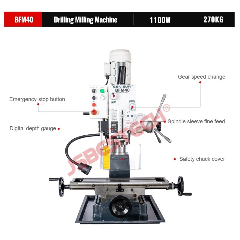 BFM40 Drilling Milling Machine - Image 2
