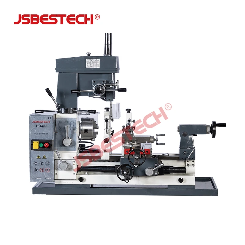 Cost-Effective HQ300 20mm Max. Drilling Capacity Lathe Mill Combo Machine for Component Production - Image 1