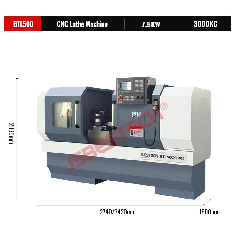 For sale in Italy BTL500 fanuc control cheap price new cnc lathe machine - Image 2