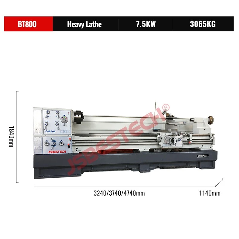 Gap Bed Lathe BT800 Universal Metal 3000mm lathe machine for sale - Image 2