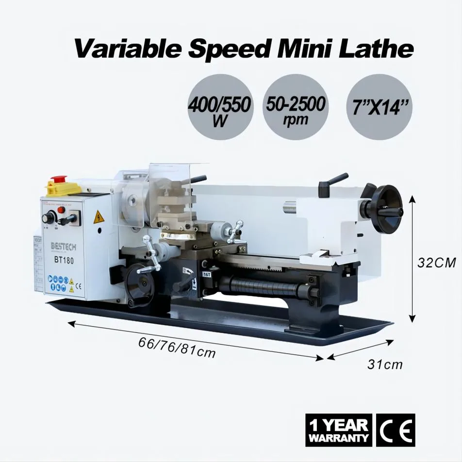 BT180 mini lathe machine - Image 1