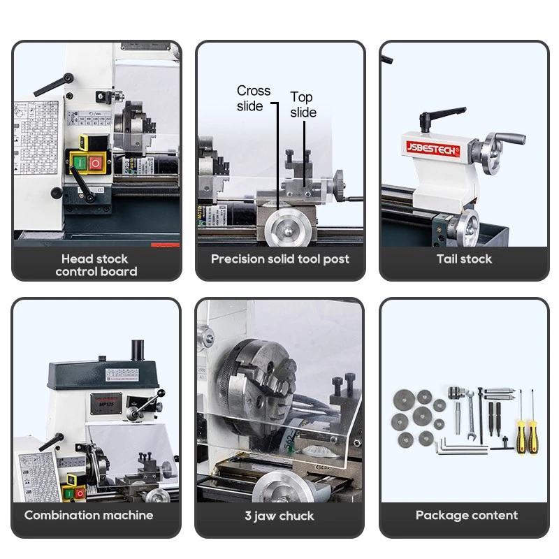 Parallel Lathe MP125 Hot Sales Multi-purpose Milling Lathe and Drilling Machine Combo - Image 3