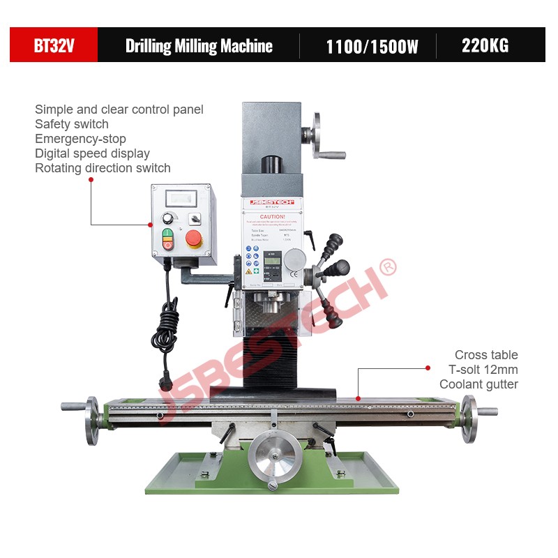 Taladro Fresador BT32V Auto Vertical Drilling Milling Machine - Image 1