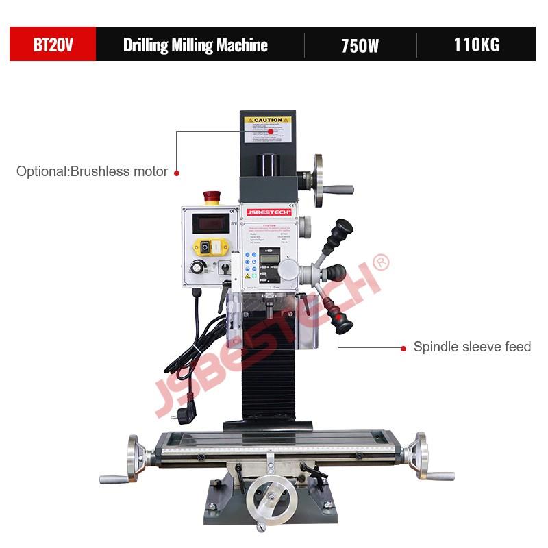 With 20mm Drilling Capacity BT20V Automatic Desktop Milling Machine - Image 2