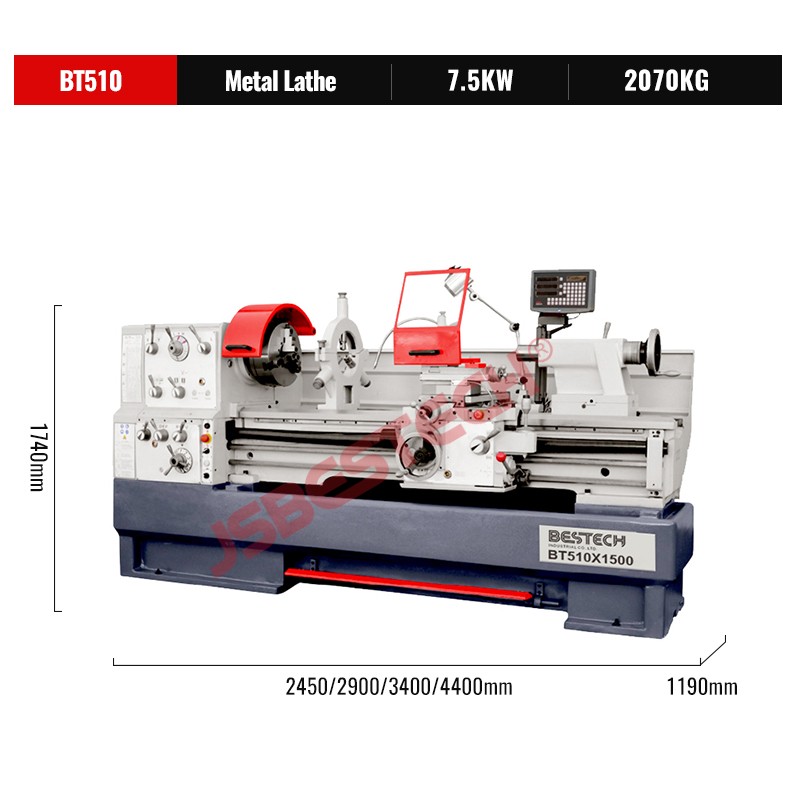 With big spindle BT510 Taiwan heavy duty lathe machine - Image 2