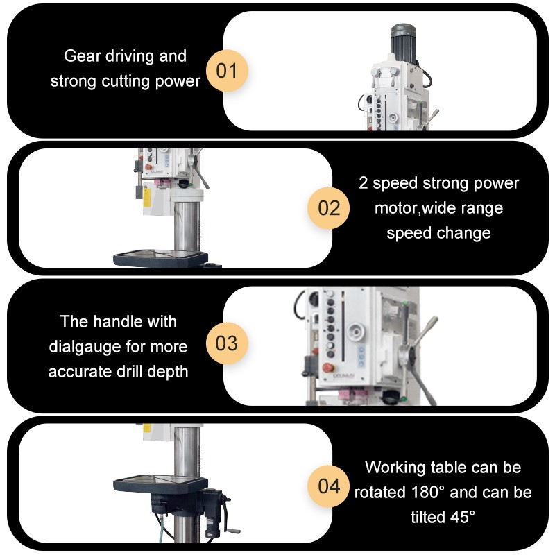 Z5050 Heavy Duty Pillar Drilling Machine - Image 3