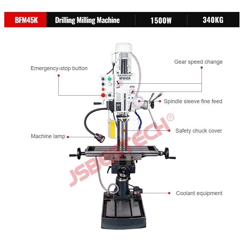 BFM45K Drilling Milling Machine - Image 2