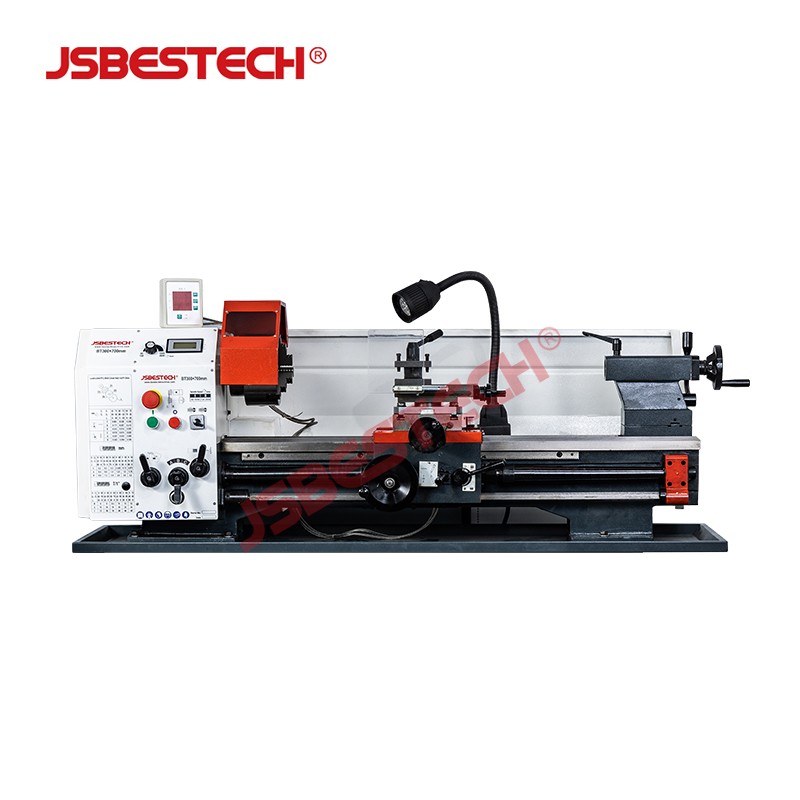 38mm spindle bore BT300V normal gap bed bench lathe machin - Image 1