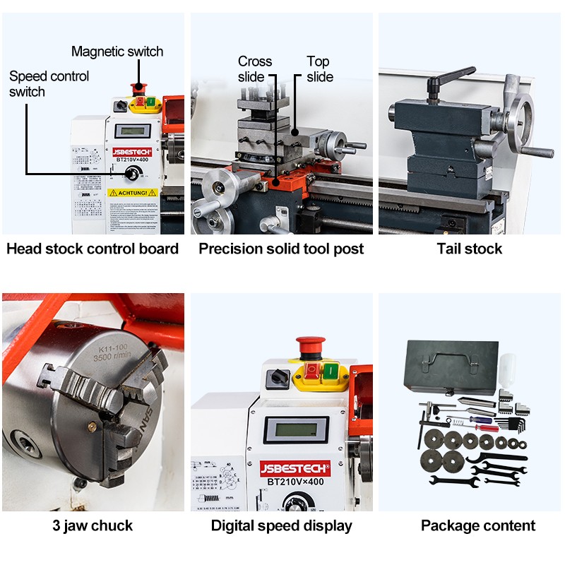 For sale BT210V light duty mini small universal lathe machine - Image 3