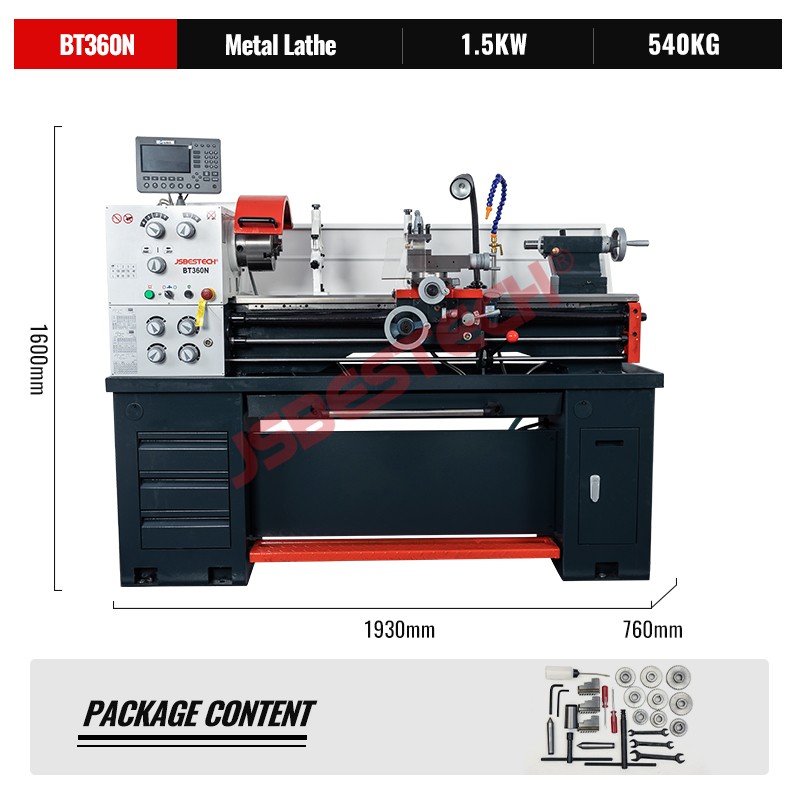 BT360N High quality 360mm manual lathe machine - Image 2
