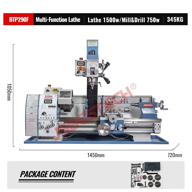 BTP290F Gear head lathe small manual metal working lathe machine - Image 2