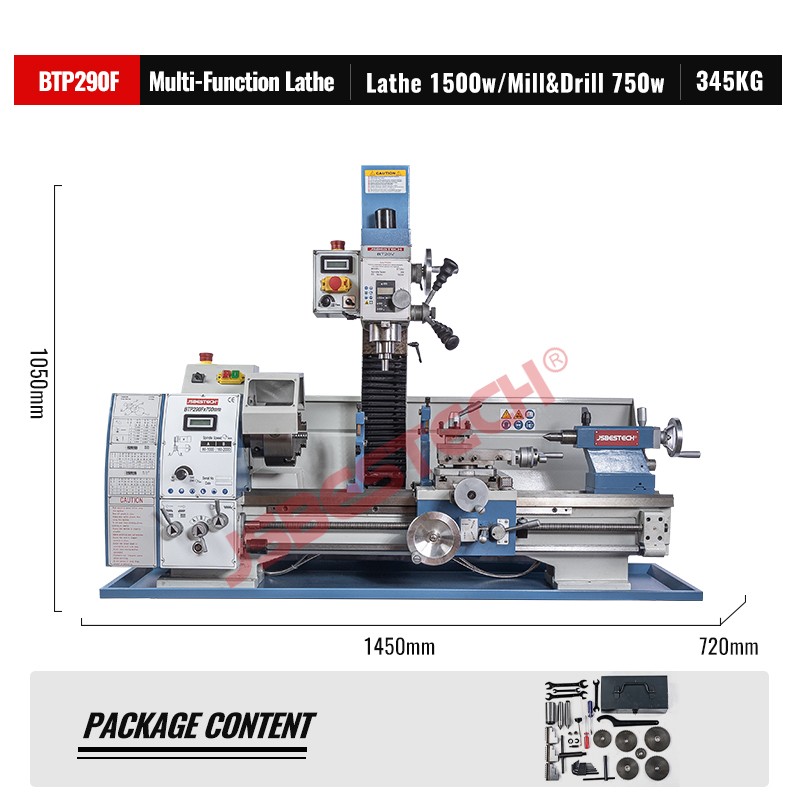 BTP290F Gear head lathe small manual metal working lathe machine - Image 2